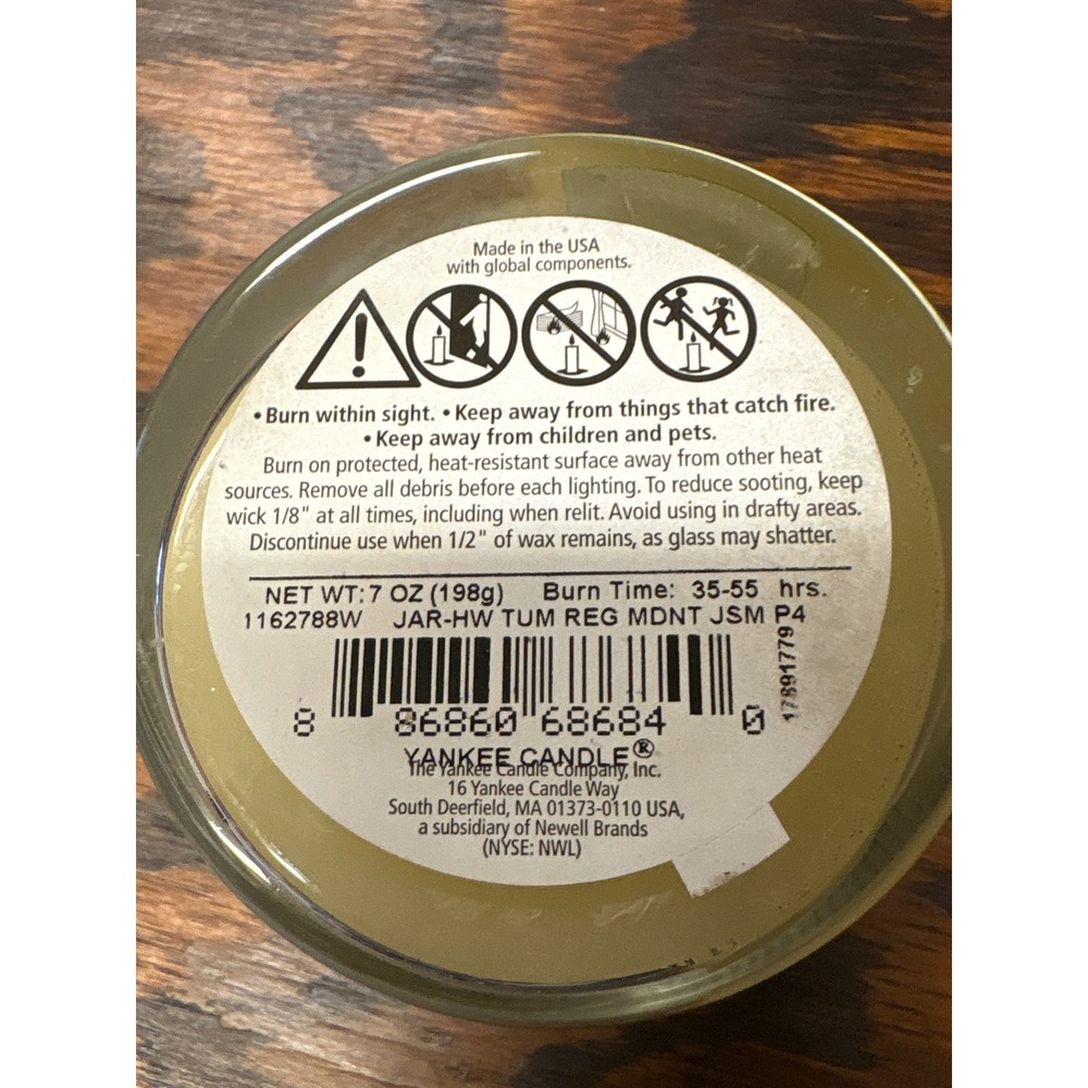 Yankee Candle Midnight Jasmine Scented Candle 7 oz Jar New Home Fragrance - Picture 3 of 5